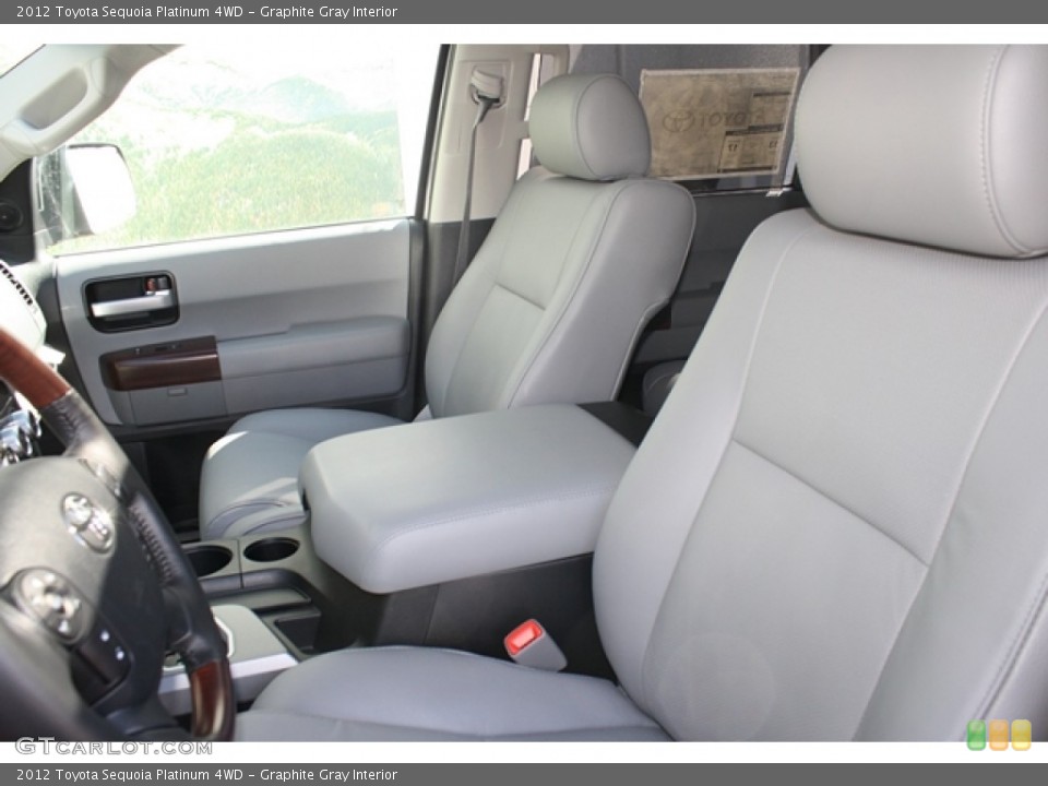 Graphite Gray Interior Front Seat for the 2012 Toyota Sequoia Platinum 4WD #61525783
