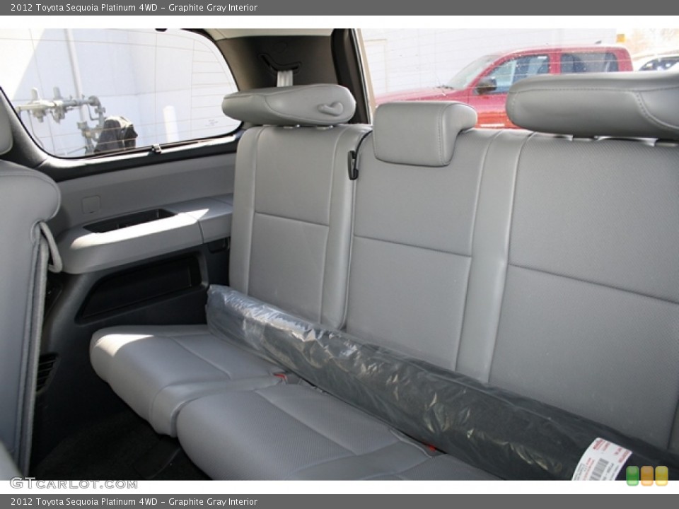 Graphite Gray Interior Rear Seat for the 2012 Toyota Sequoia Platinum 4WD #61525813
