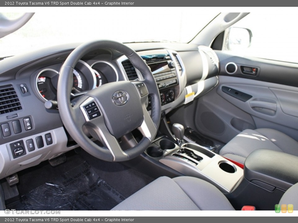 Graphite Interior Prime Interior for the 2012 Toyota Tacoma V6 TRD Sport Double Cab 4x4 #61526236