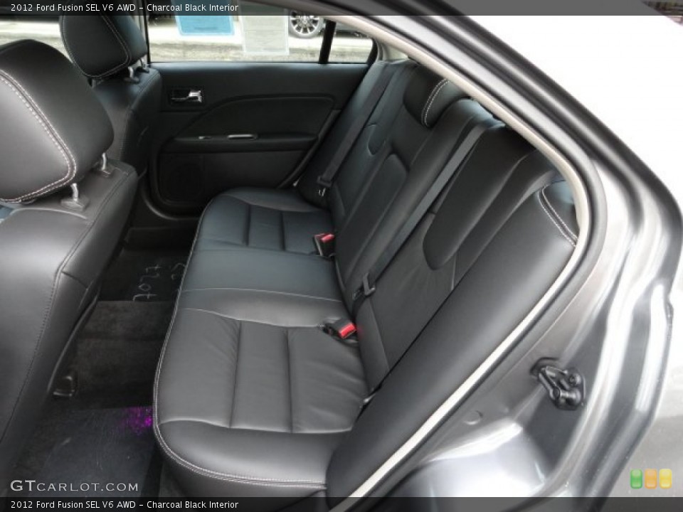 Charcoal Black Interior Rear Seat for the 2012 Ford Fusion SEL V6 AWD #61527127
