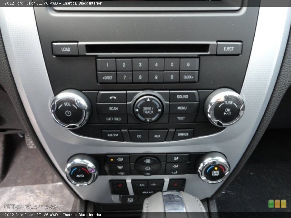 Charcoal Black Interior Controls for the 2012 Ford Fusion SEL V6 AWD #61527197