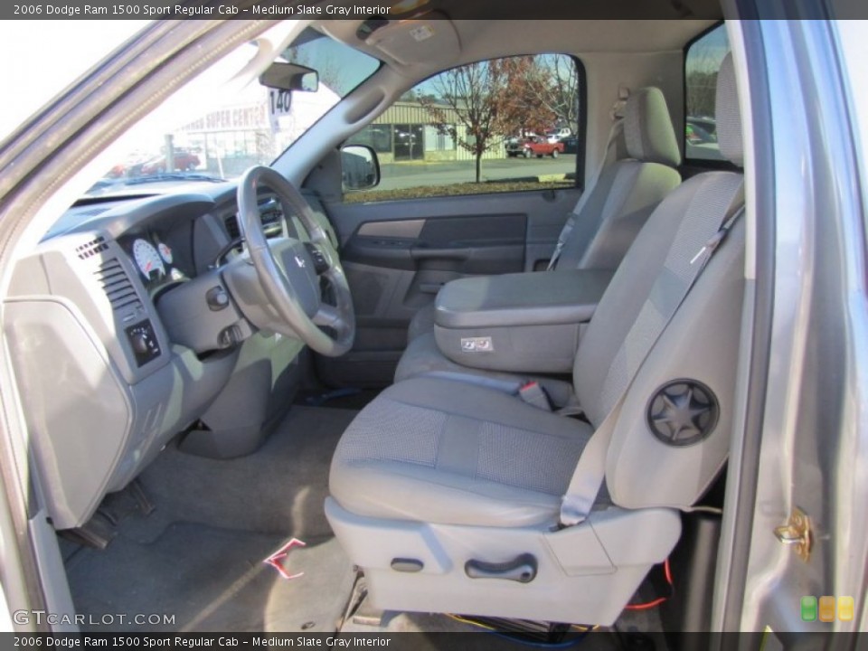 Medium Slate Gray Interior Photo for the 2006 Dodge Ram 1500 Sport Regular Cab #61527538