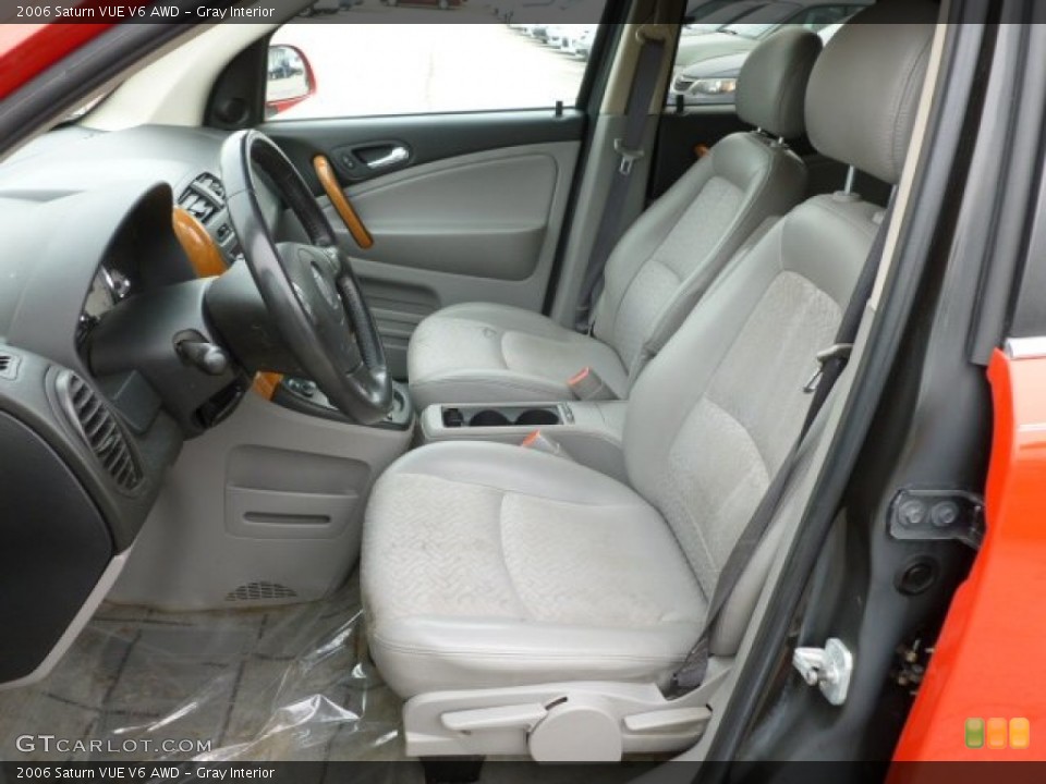 Gray Interior Front Seat for the 2006 Saturn VUE V6 AWD #61527813