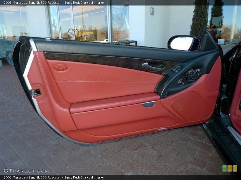 Berry Red/Charcoal Interior Door Panel for the 2005 Mercedes-Benz SL 500 Roadster #61528018