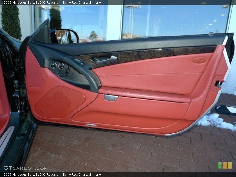 Berry Red/Charcoal Interior Door Panel for the 2005 Mercedes-Benz SL 500 Roadster #61528150