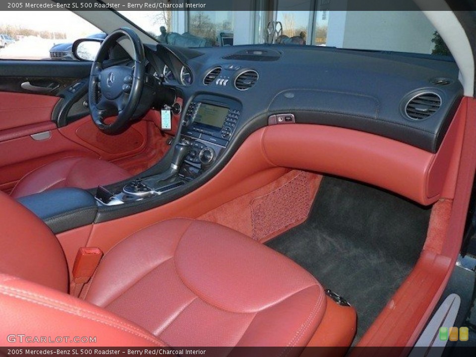 Berry Red/Charcoal Interior Dashboard for the 2005 Mercedes-Benz SL 500 Roadster #61528159