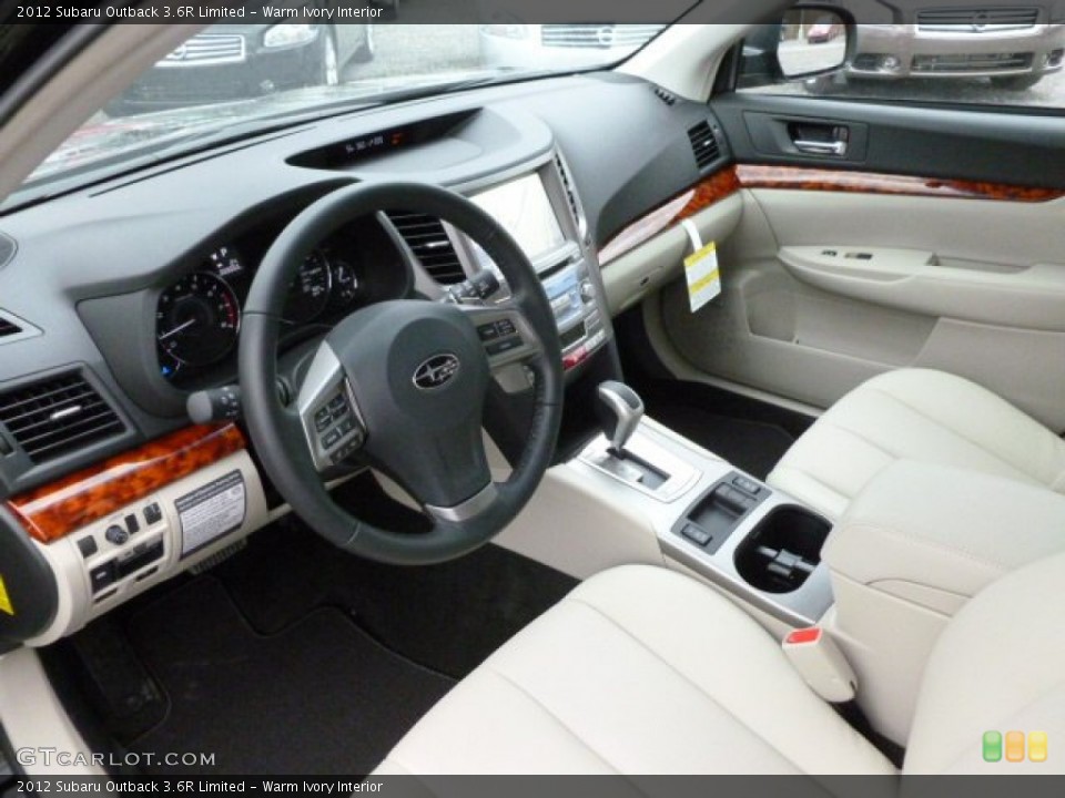 Warm Ivory Interior Prime Interior for the 2012 Subaru Outback 3.6R Limited #61528339