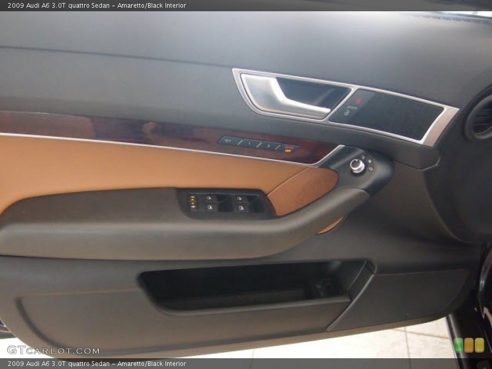 Amaretto/Black Interior Door Panel for the 2009 Audi A6 3.0T quattro Sedan #61530558