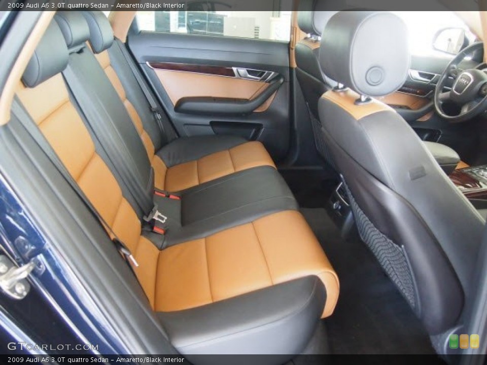 Amaretto/Black Interior Photo for the 2009 Audi A6 3.0T quattro Sedan #61530576