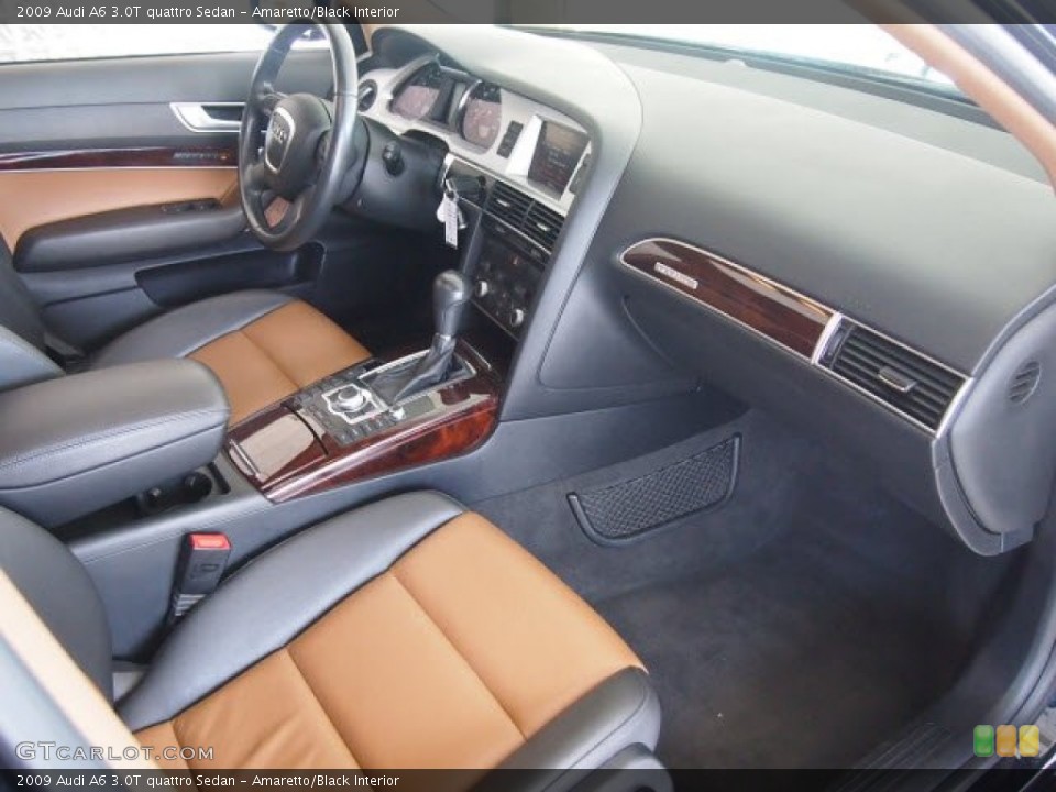Amaretto/Black Interior Photo for the 2009 Audi A6 3.0T quattro Sedan #61530585