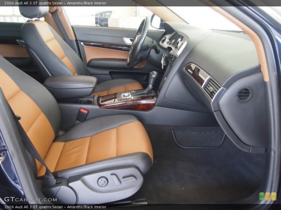 Amaretto/Black Interior Photo for the 2009 Audi A6 3.0T quattro Sedan #61530594