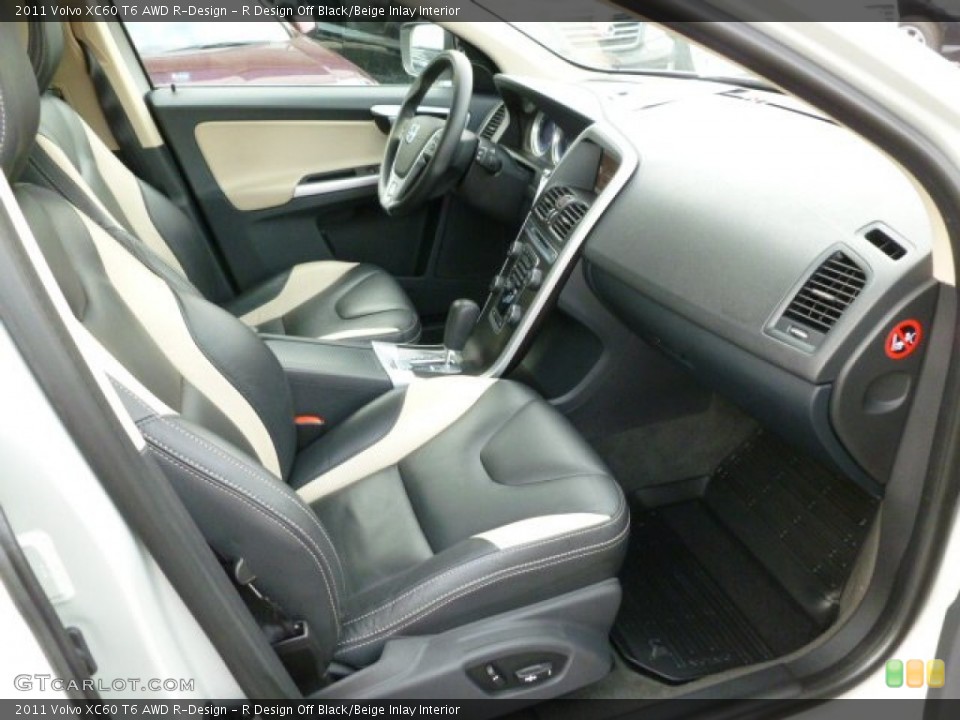R Design Off Black/Beige Inlay Interior Photo for the 2011 Volvo XC60 T6 AWD R-Design #61534356