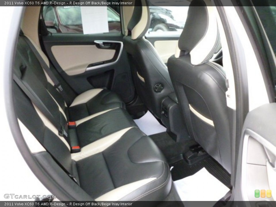 R Design Off Black/Beige Inlay Interior Photo for the 2011 Volvo XC60 T6 AWD R-Design #61534373
