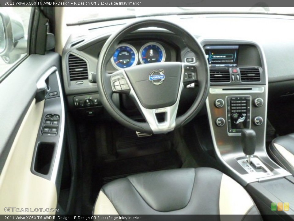 R Design Off Black/Beige Inlay Interior Dashboard for the 2011 Volvo XC60 T6 AWD R-Design #61534399