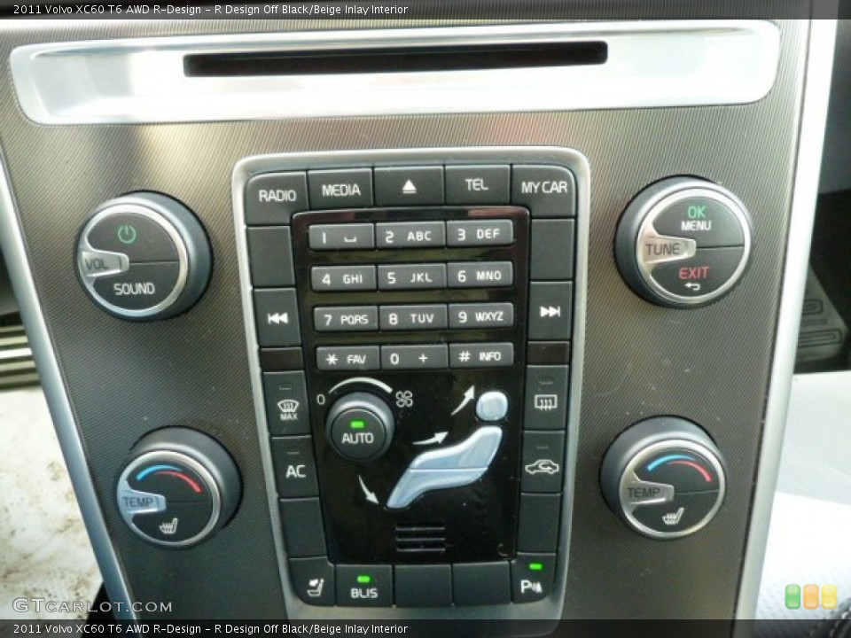 R Design Off Black/Beige Inlay Interior Controls for the 2011 Volvo XC60 T6 AWD R-Design #61534444