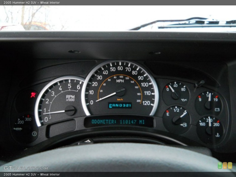 Wheat Interior Gauges for the 2005 Hummer H2 SUV #61534977