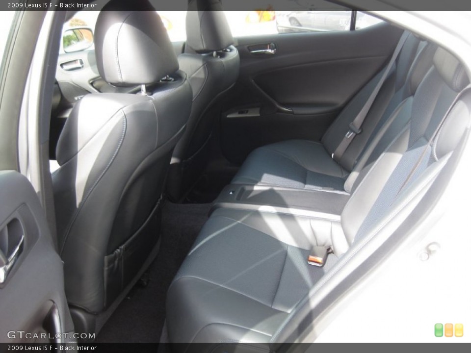 Black Interior Rear Seat for the 2009 Lexus IS F #61536579