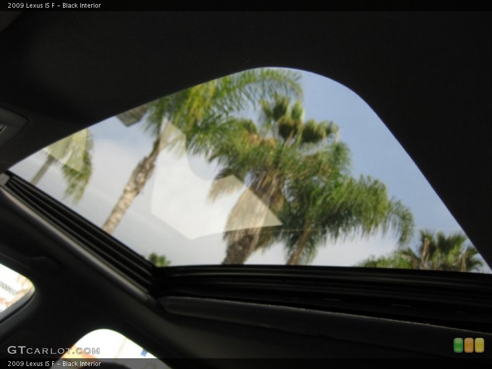 Black Interior Sunroof for the 2009 Lexus IS F #61536585