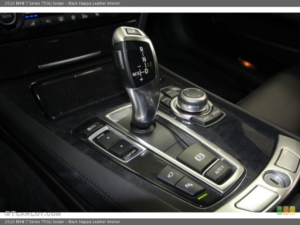 Black Nappa Leather Interior Transmission for the 2010 BMW 7 Series 750Li Sedan #61538694