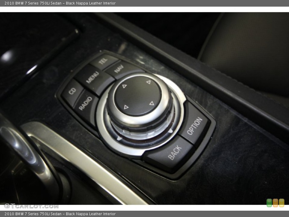 Black Nappa Leather Interior Controls for the 2010 BMW 7 Series 750Li Sedan #61538712