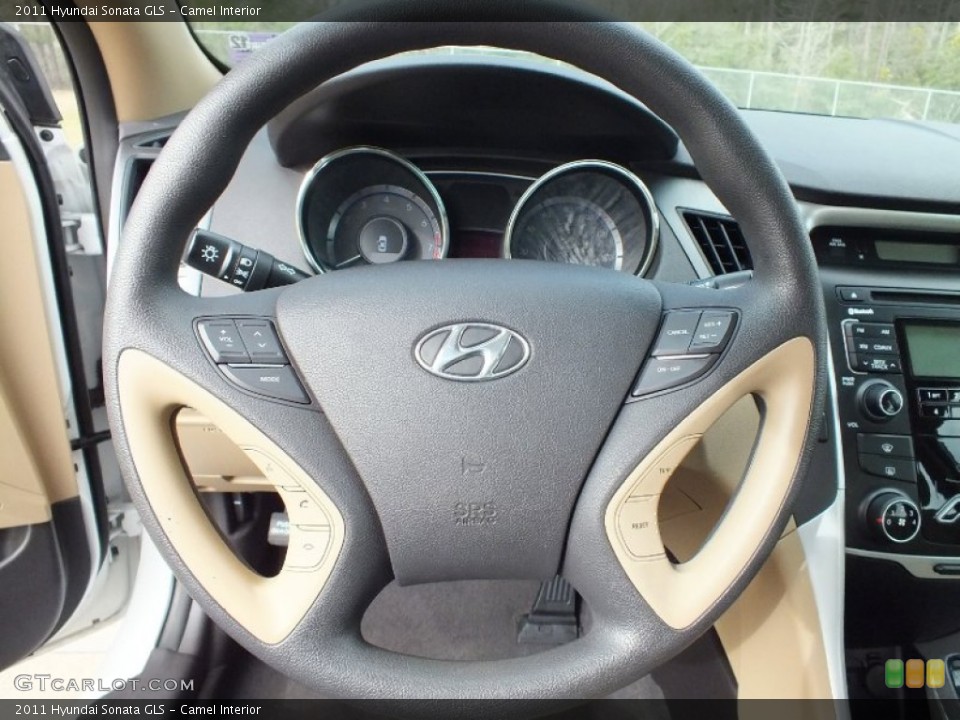 Camel Interior Steering Wheel for the 2011 Hyundai Sonata GLS #61539557