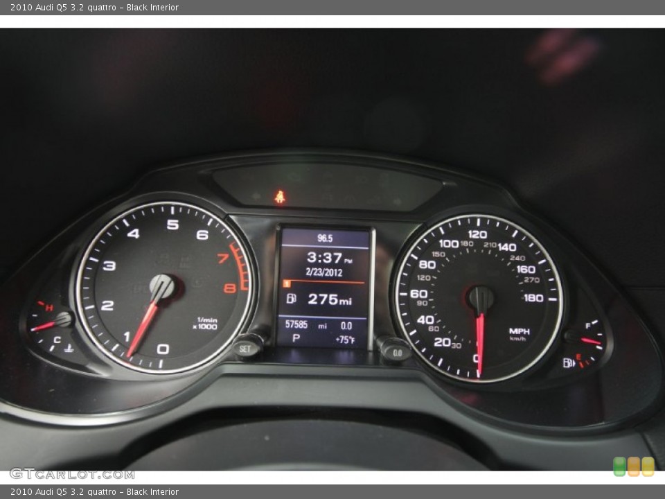 Black Interior Gauges for the 2010 Audi Q5 3.2 quattro #61539897