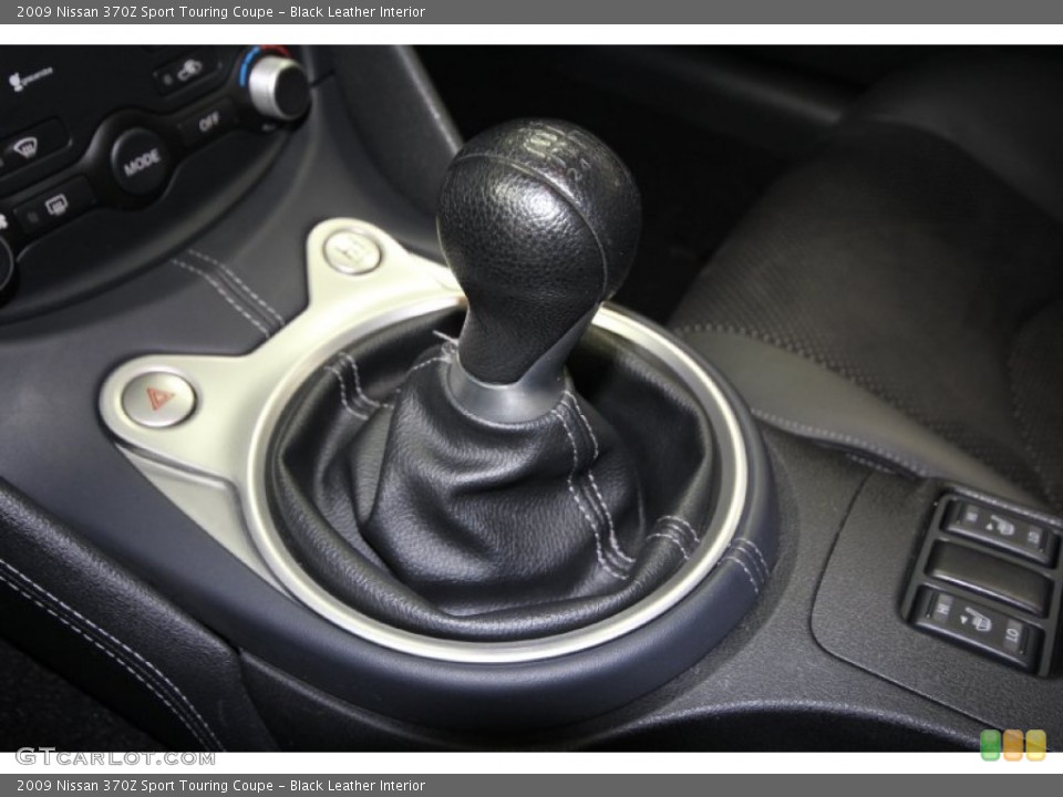Black Leather Interior Transmission for the 2009 Nissan 370Z Sport Touring Coupe #61540545