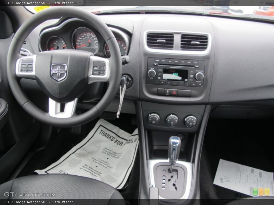 Black Interior Dashboard for the 2012 Dodge Avenger SXT #61540844