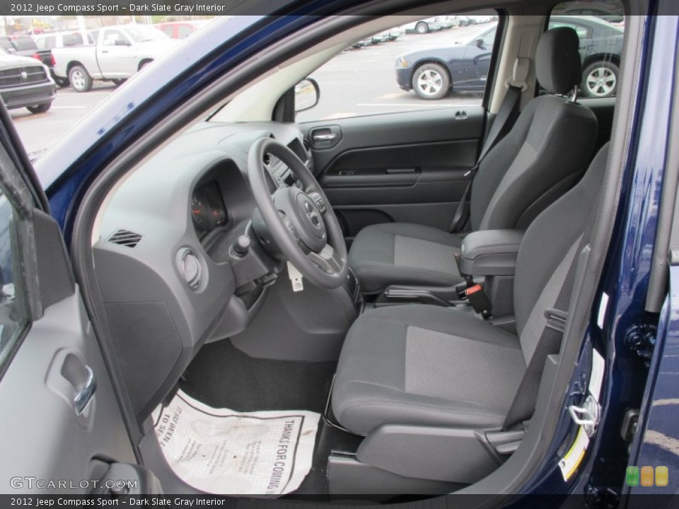 Dark Slate Gray Interior Photo for the 2012 Jeep Compass Sport #61542305