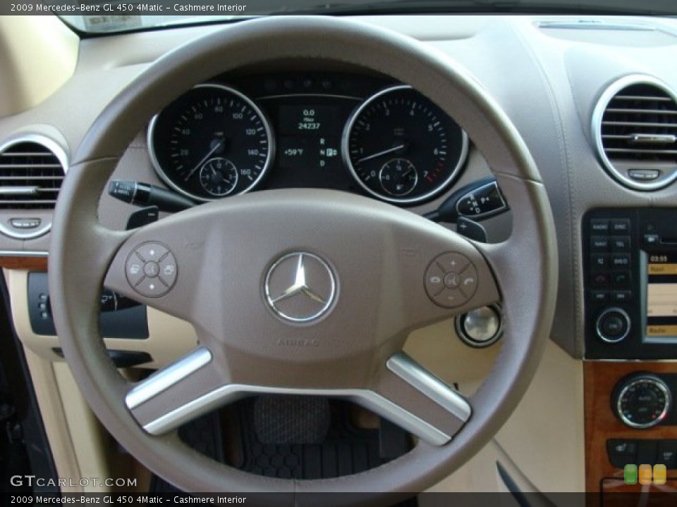 Cashmere Interior Steering Wheel for the 2009 Mercedes-Benz GL 450 4Matic #61544348