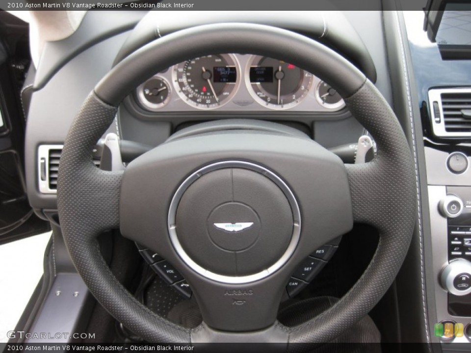 Obsidian Black Interior Steering Wheel for the 2010 Aston Martin V8 Vantage Roadster #61544398