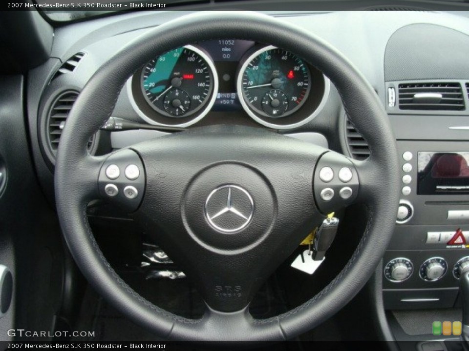 Black Interior Steering Wheel for the 2007 Mercedes-Benz SLK 350 Roadster #61545243