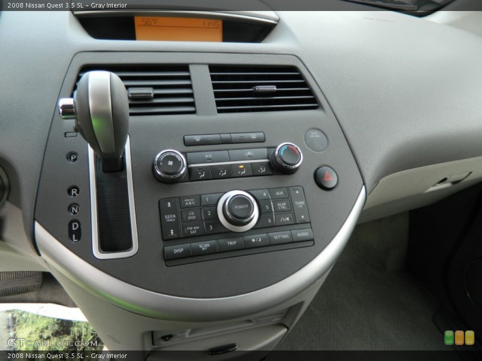 Gray Interior Controls for the 2008 Nissan Quest 3.5 SL #61547141