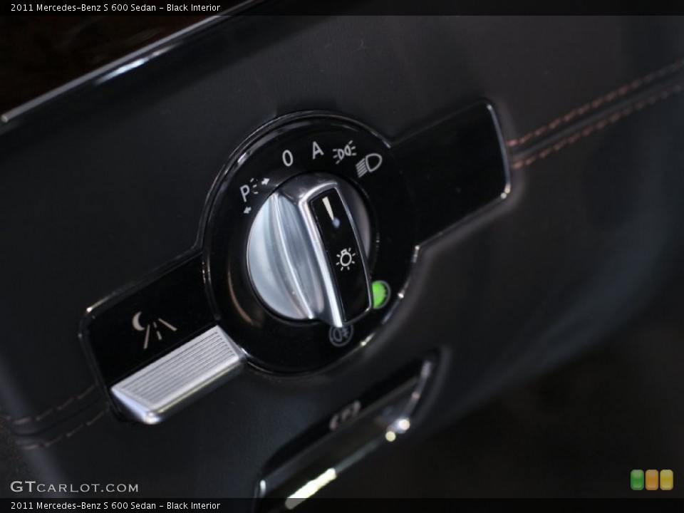 Black Interior Controls for the 2011 Mercedes-Benz S 600 Sedan #61548065