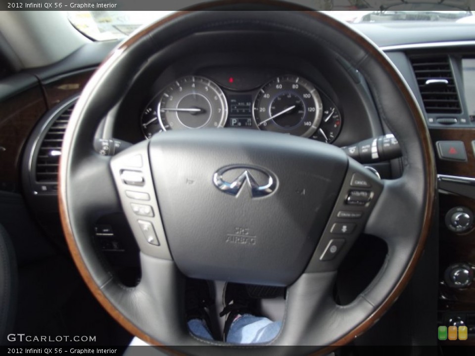 Graphite Interior Steering Wheel for the 2012 Infiniti QX 56 #61554155