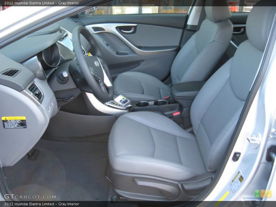 Gray Interior Photo for the 2012 Hyundai Elantra Limited #61555446