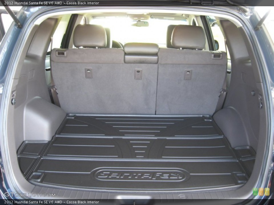 Cocoa Black Interior Trunk for the 2012 Hyundai Santa Fe SE V6 AWD #61556585
