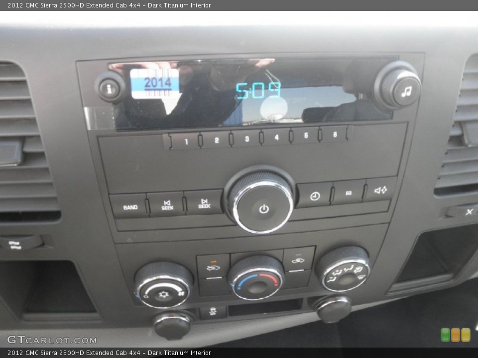 Dark Titanium Interior Controls for the 2012 GMC Sierra 2500HD Extended Cab 4x4 #61557659