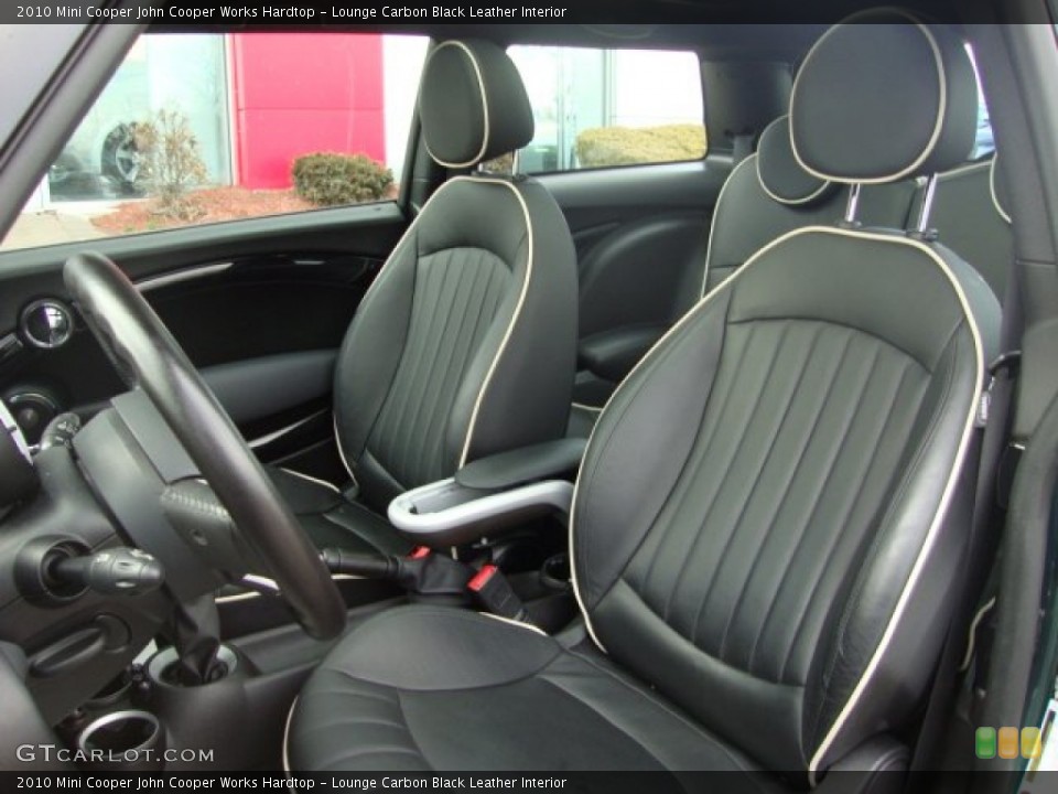 Lounge Carbon Black Leather Interior Photo for the 2010 Mini Cooper John Cooper Works Hardtop #61558319