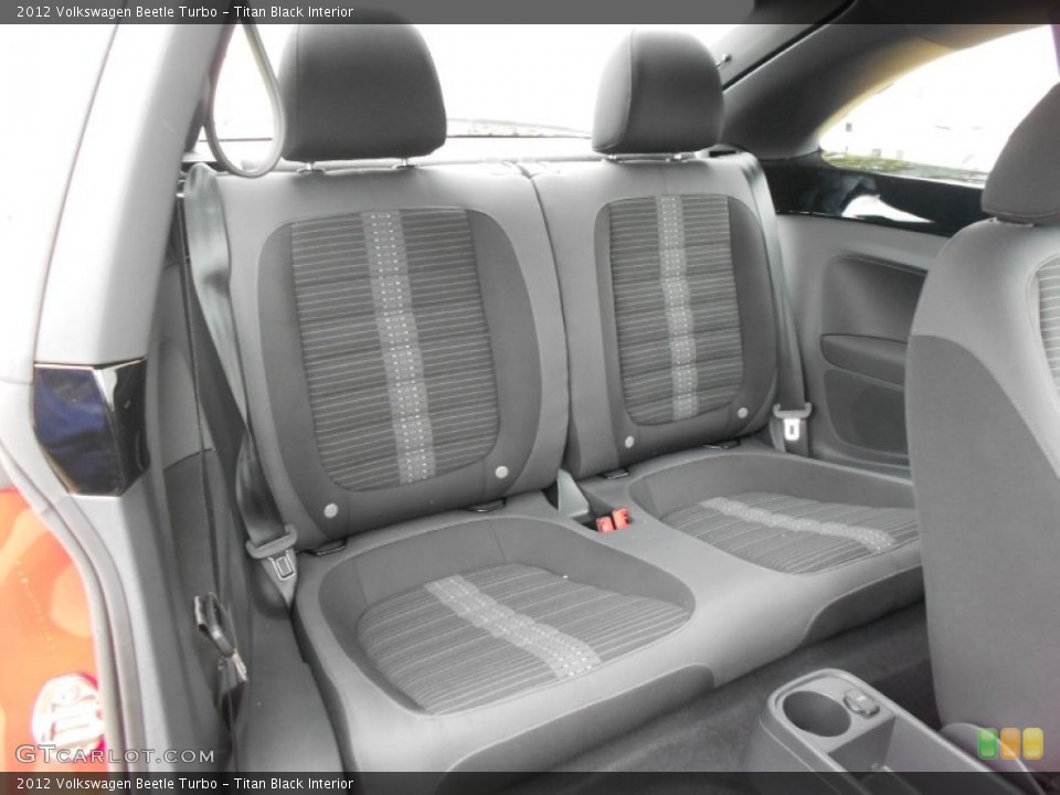 Titan Black Interior Rear Seat for the 2012 Volkswagen Beetle Turbo #61559507