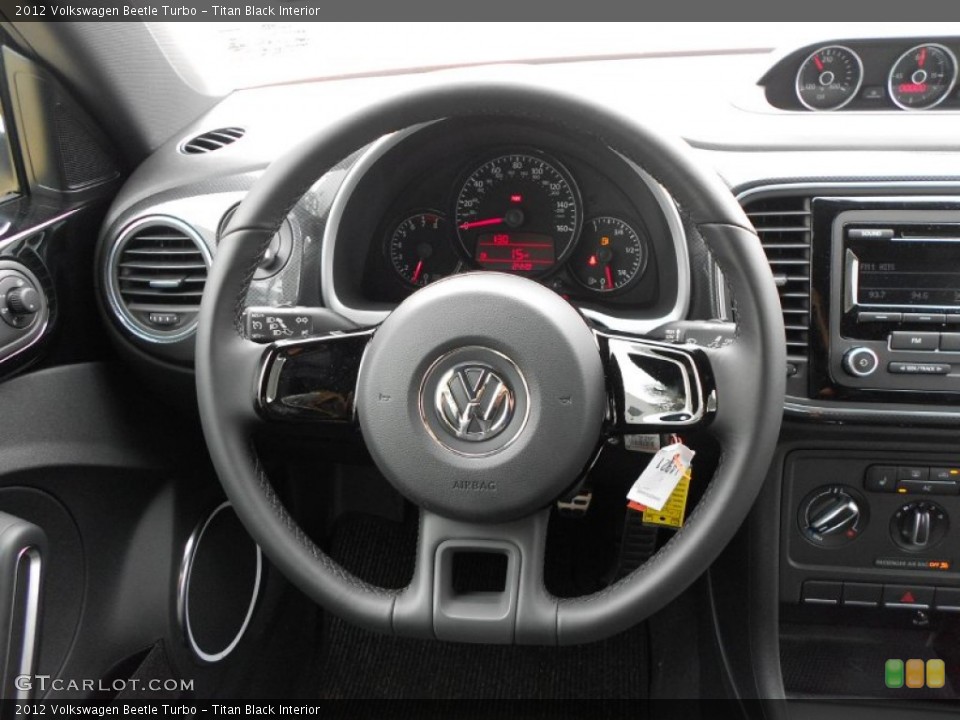 Titan Black Interior Steering Wheel for the 2012 Volkswagen Beetle Turbo #61559525