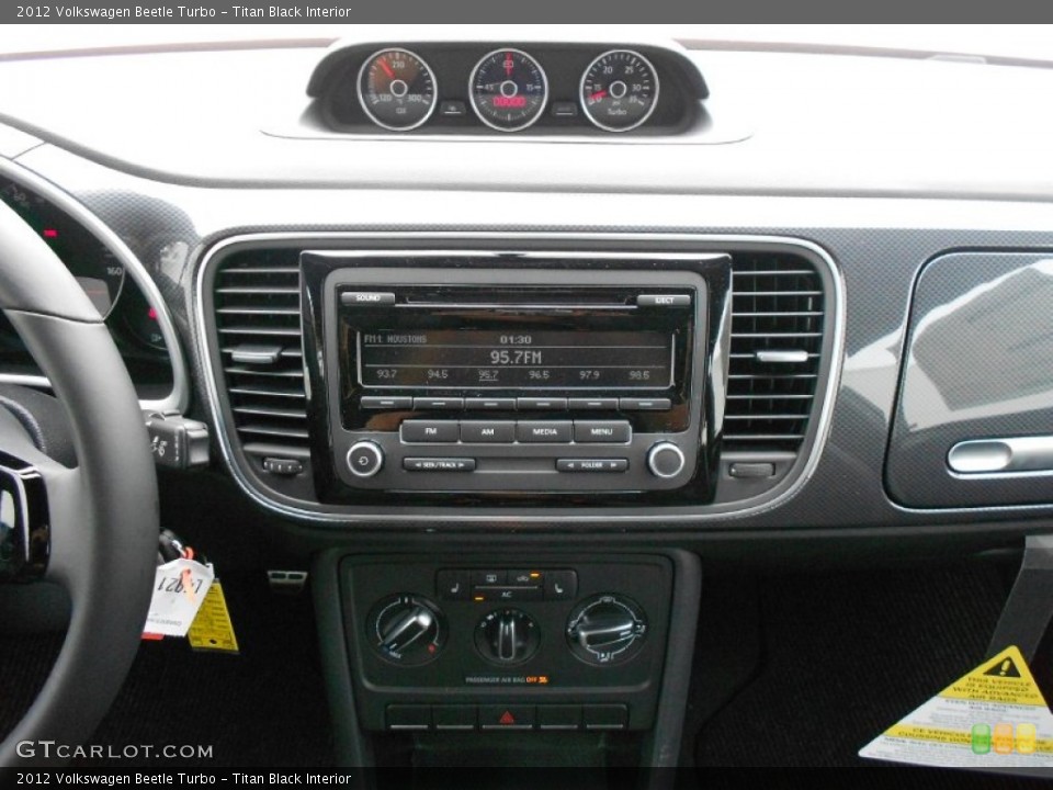 Titan Black Interior Controls for the 2012 Volkswagen Beetle Turbo #61559534