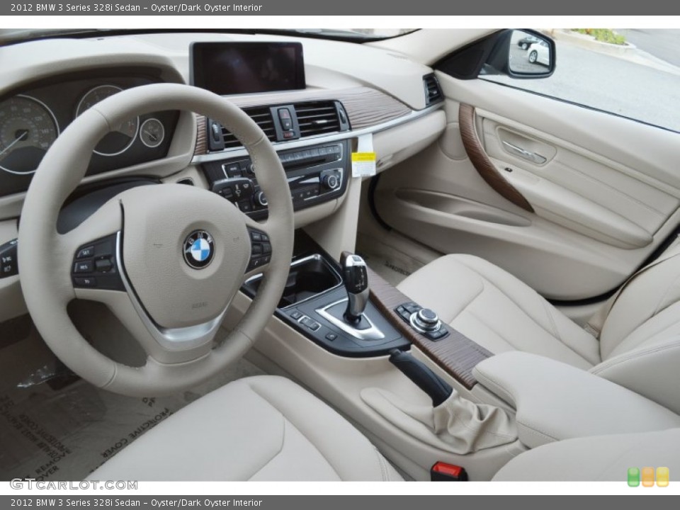 Oyster/Dark Oyster Interior Dashboard for the 2012 BMW 3 Series 328i Sedan #61560255
