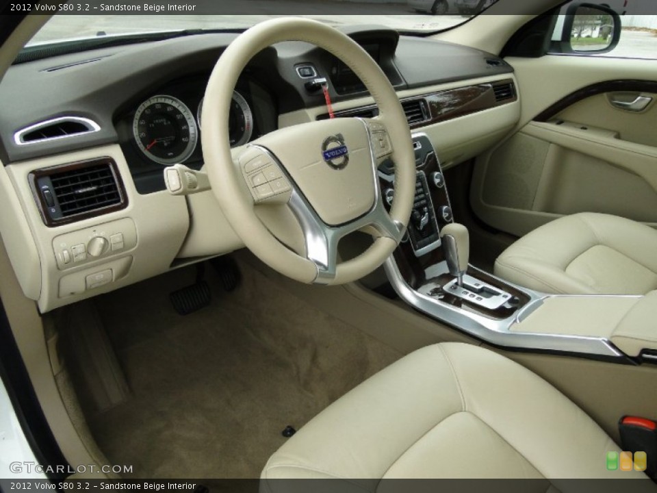 Sandstone Beige Interior Photo for the 2012 Volvo S80 3.2 #61561740