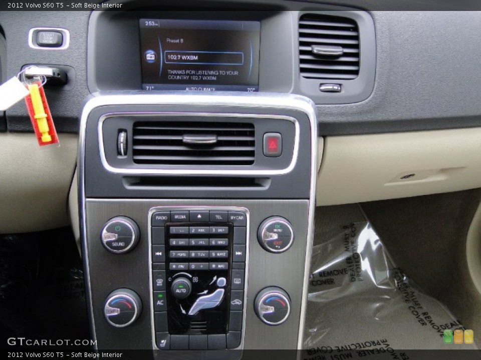 Soft Beige Interior Controls for the 2012 Volvo S60 T5 #61562583
