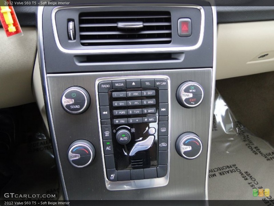 Soft Beige Interior Controls for the 2012 Volvo S60 T5 #61562592