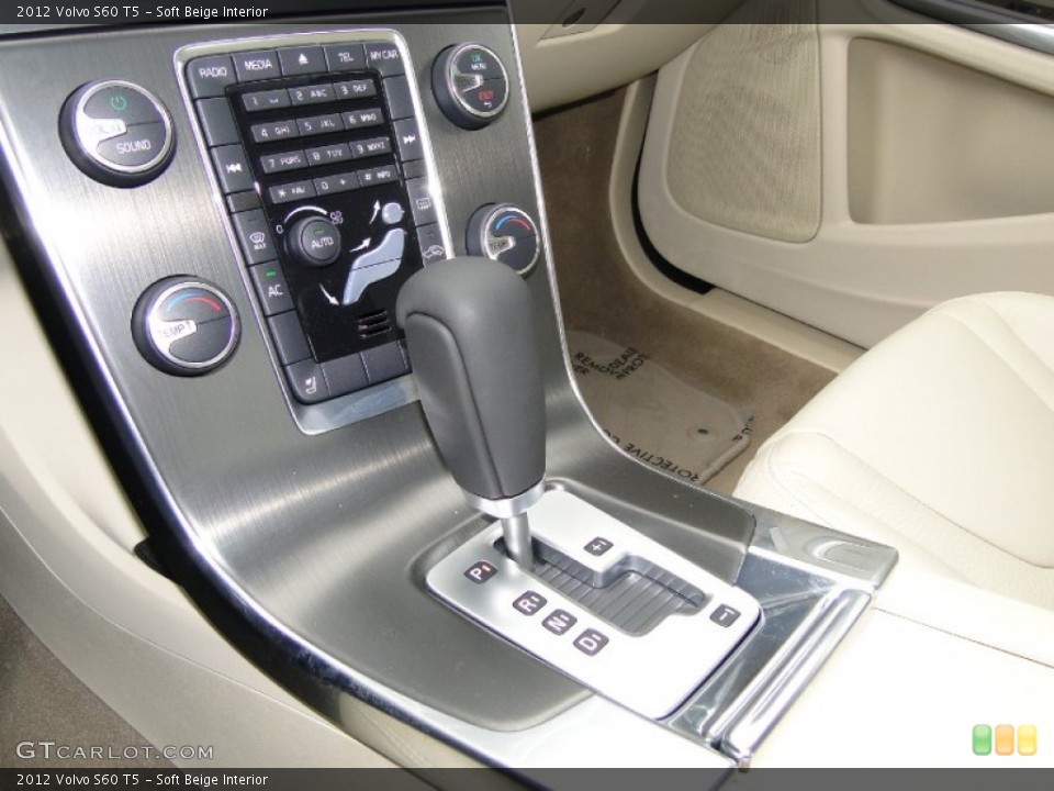 Soft Beige Interior Transmission for the 2012 Volvo S60 T5 #61562604