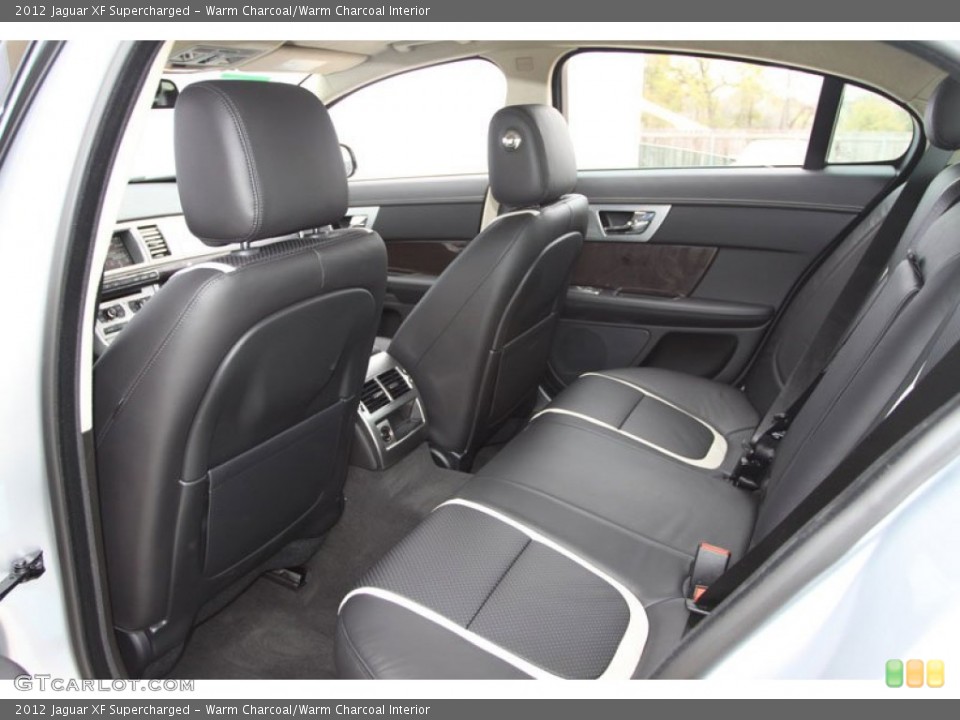 Warm Charcoal/Warm Charcoal Interior Rear Seat for the 2012 Jaguar XF Supercharged #61562712