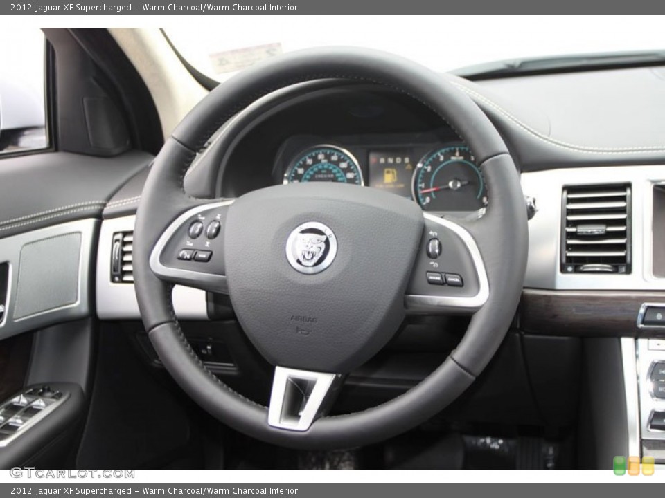 Warm Charcoal/Warm Charcoal Interior Steering Wheel for the 2012 Jaguar XF Supercharged #61562727