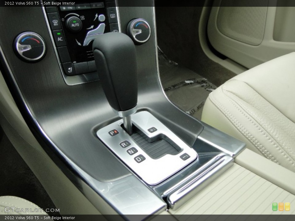 Soft Beige Interior Transmission for the 2012 Volvo S60 T5 #61562730